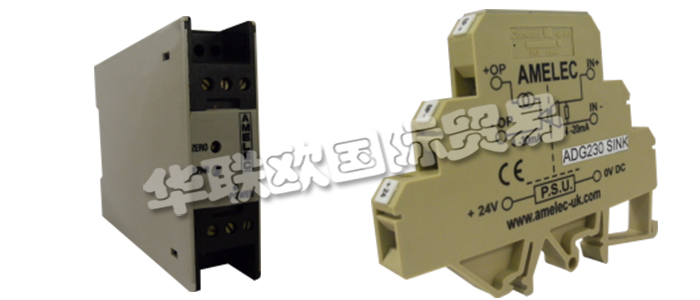 在生產過程中，無論是控制系統還是監控系統，都有可能面臨復雜環境的干擾，或短路、過壓、不明脈沖等狀況。因此，具有保護下集控制回路、削弱環境噪聲影響、抑制接地或設備干擾、可限壓額流、保護控制系統輸入輸出及通訊接口的信號隔離器，成為控制系統不可或缺的一部分。信號隔離器是將輸入單路或雙路電流或電壓信號，變送輸出隔離的單路或雙路線性的電流或電壓信號，并提高輸入、輸出、電源之間的電氣隔離性能的一種裝置。AMELEC是知名的信號隔離器生產商，下文為您具體介紹AMELEC信號隔離器。